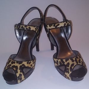 Calvin Klein Heels, Leopard Print, Size 7M
